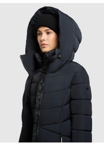 Steppmantel Khujo "FISKA", Damen, Gr. XL (42), port blau, Steppware, Obermaterial: 100% Polyester. Futter: 100% Nylon. Wattierung: 100% Polyester, unifarben, knielang, elastischer Bund, M&auml;ntel Steppmantel, Kapuze mit elastischem Kordelzug