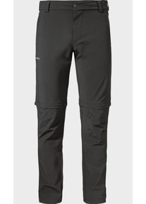 Sch&ouml;ffel Zip-away-Hose SCH&Ouml;FFEL "Pants Folkstone Zip Off", Herren, Gr. 46, Normalgr&ouml;&szlig;en, 9990, schwarz, Oberstoff: 89% Nylon, 11% Elasthan, Hosen Zip-away-Hose