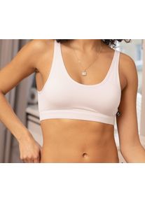 like it! Bustier LIKE IT Gr. L, wei&szlig;, BHs, Damen, L, N-Gr, Obermaterial: 48% Baumwolle, 48% Modal, 4% Elasthan, clean, unifarben, Bustier, atmungsaktiv, bequem, basic, pflegeleicht, elastisch, blickdicht