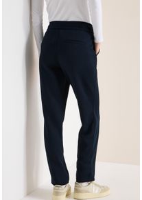 Stoffhose Cecil "Style Tracey", Damen, Gr. XXL (46), L&auml;nge 28, universal blau, Web, Obermaterial: 54% Polyester, 39% Viskose, 7% Elasthan. Futter: 100% Polyester, unifarben, normal lang, Hosen Stoffhose, im Silk-Touch-Look