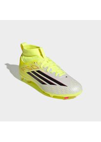 Fu&szlig;ballschuh adidas Performance "F50 LEAGUE MID CUT FIRM GROUND / MULTI GROUND KIDS", Kinder, Gr. 35, team solar gelb 2, core schwarz, lucid rot, Synthetik, Textil, Schuhe Fu&szlig;ballschuh, f&uuml;r viele verschiedene B&ouml;den geeignet, f&uuml;r Kinder & Jugendliche