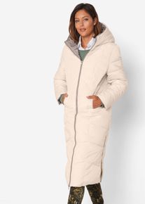 Steppmantel bonprix, Damen, Gr. 40, braun (taupe, elfenbein), Obermaterial: 100% Polyester. F&uuml;llung: 100% Polyester. &Auml;rmelfutter: 100% Polyester, loose fit, M&auml;ntel Steppmantel, aus Polyester, mit Polyesterf&uuml;llung und &Auml;rmelfutter