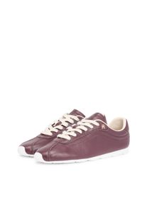 Sneaker Tommy Hilfiger "TH LOW PROFILE RUNNER", Damen, Gr. 38, dunkelrot, Leder, Schuhe Sneaker, Freizeitschuh, Halbschuh, Schn&uuml;rer im Golfer-Look