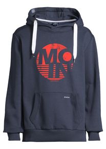 Kapuzenpullover SALZHAUT "Hoodie HEFF- MOIN RUND", Herren, Gr. S, blau (navy, neon rot), Obermaterial: 55% Baumwolle CO. 45% Polyester PES., Pullover Kapuzenpullover