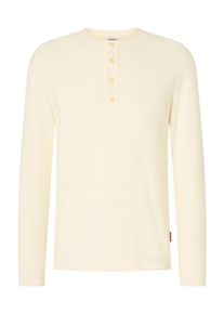 JOOP! Rundhalspullover JOOP JEANS "Peko", Herren, Gr. 3XL, natural, Strick, Obermaterial: 100% Baumwolle, unifarben, regular fit normal, Rundhals, Pullover Rundhalspullover, mit Henleyausschnitt, normale Passform