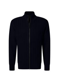 Strickjacke Pierre Cardin, Herren, Gr. L, salute, Strick, Obermaterial: 60% Baumwolle, 40% Polyester, unifarben, normal h&uuml;ftbedeckend, Rundhals, Flachstrickb&uuml;ndchen, Strickjacken Strickjacke, in gerippter Qualit&auml;t