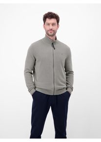 Strickjacke Lerros, Herren, Gr. XXL, basalt grau, Strick, Obermaterial: 100% Baumwolle, unifarben, normal h&uuml;ftbedeckend, Rundhals, B&uuml;ndchen, Strickjacken Strickjacke, mit Rei&szlig;verschluss und Stehkragen
