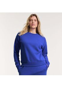 LANDS' END Sweatshirt SERIOUS SWEATS, Damen,  Blau, Elasthan/Baumwoll-Mischung/Polyester-Mischung, by Lands' End