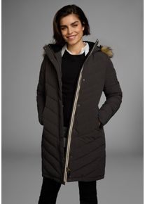 Polarino sheego Gro&szlig;e Gr&ouml;&szlig;en Steppmantel, anthrazit, Gr&ouml;&szlig;e 44 - Damen