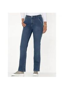 Bequeme Jeans Classic Basics, Damen, Gr. 20, Kurzgr&ouml;&szlig;en, blau (blau, stone, washed), 81% Baumwolle, 17% Polyester, 2% Elasthan, unifarben, lang, Jeans