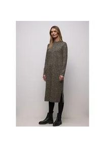 Midikleid Street One, Damen, Gr. 42, EURO-Gr&ouml;&szlig;en, molten earth, Stoff, 85% Viskose, 13% Polyester, 2% Elasthan, normal wadenlang, hoch geschlossener Ausschnitt, abgesteppt, Kleider Midikleid, mit Leo-Muster