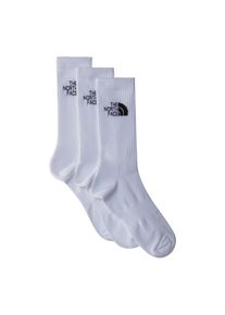Sportsocken The North Face "MULTI SPORT CUSH CREW SOCK 3P", Herren, Gr. XS, tnf wei&szlig;, Materialmix, Socken Sportsocken, mit gezielten Bel&uuml;ftungszonen, elastischer Materialmix