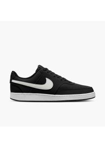 Sneaker Nike Sportswear "COURT VISION LO V2 NBK", Herren, Gr. 41, schwarz, summit wei&szlig;, Leder, Synthetik, Schuhe Sneaker, Design auf den Spuren des Air Force 1