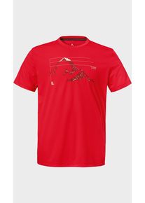 Sch&ouml;ffel Funktionsshirt SCH&Ouml;FFEL "CIRC T Shirt Sulten M", Herren, Gr. 46, 2605, rot, Oberstoff: 100% Polyester, Rundhals, Shirts Funktionsshirt