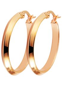 Adelia&acute;s Paar Creolen ADELIA&acute;S "Damen Ohrringe &iquest; Creole aus Edelstahl", gold, Ohrringe, Damen, Edelstahl, Paar Creolen