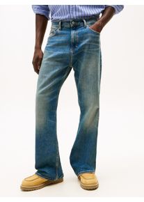 Bootcut-Jeans Tommy Jeans "ROBBIE", Herren, Gr. 30, L&auml;nge 34, denim schwarz, Denim/Jeans, Obermaterial: 99% Baumwolle, 1% Elasthan, relaxed fit, Jeans Bootcut-Jeans, mit Fade-Effekten, relaxed fit