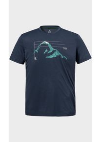 Sch&ouml;ffel Funktionsshirt SCH&Ouml;FFEL "CIRC T Shirt Sulten M", Herren, Gr. 46, 0882, blau, Oberstoff: 100% Polyester, Rundhals, Shirts Funktionsshirt