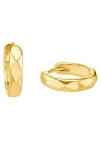 Paar Creolen s.Oliver "2034237, 2034238", gold (gelbgoldfarben), Ohrringe, Damen, Silber 925 (Sterlingsilber), Paar Creolen