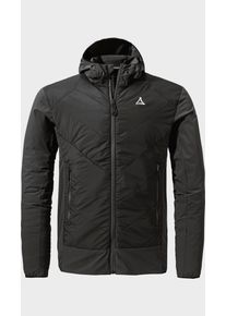 Sch&ouml;ffel Funktionsjacke SCH&Ouml;FFEL "Hybrid Jk Style Blaueis MNS", Herren, Gr. 46, 9990, schwarz, Oberstoff: 86% Nylon, 14% Elasthan; Oberstoff Vorderteil: 100% Nylon; (Coating: Polyurethan); Futter: 100% Polyester;, regular fit, hoch geschlossener Ausschnitt, Jacken Funktionsjacke