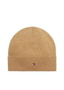 Beanie Tommy Hilfiger "TH FLAG LIGHTWEIGHT", Herren, driftwood taupe, Strick, Baumwollmischung, M&uuml;tzen Beanie