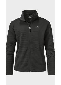 Sch&ouml;ffel Fleecejacke SCH&Ouml;FFEL "CIRC Fleece Jk Style Smue WMS", Damen, Gr. 42, schwarz (9990, schwarz), Oberstoff: 100% Polyester, regular fit, hoch geschlossener Ausschnitt, Jacken Fleecejacke