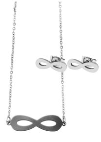 Adelia&acute;s Kette ohne Anh&auml;nger ADELIA&acute;S "Damen Halskette mit Anh&auml;nger &iquest; Unendlichkeitszeichen aus Edelstahl" Gr. 43, silber, Halsketten, Damen, Edelstahl, Kette ohne Anh&auml;nger