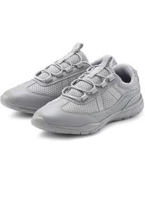 Sneaker Lascana "Freizeitschuh, Halbschuh, Turnschuhe", Damen, Gr. 40, grau, Obermaterial: 50% Lederimitat, 50% Textilmaterial. Decksohle: 100% Textilmaterial. Futter: 100% Textilmaterial. Laufsohle: 100% Synthetik, unifarben, Basic, Schuhe Sneaker, zum Reinschl&uuml;pfen mit elastischen Schn&uuml;rb&auml;ndern VEGAN