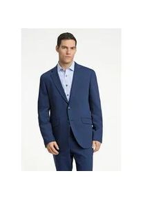 Anzugsakko LINDBERGH "Anzugjacke Modern Fit", Herren, Gr. 56, blau (mid navy mel), Obermaterial: 54% Polyester, 44% Wolle, 2% Elasthan; Futter: 95% Polyester, 5% Elasthan, Sakkos