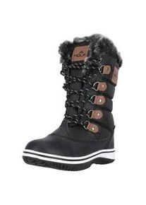 Stiefel MOLS "Enfield", Damen, Gr. 37, schwarz, Polyurethane, Synthetik, Schuhe Stiefel, mit modischem Kunstfell-Besatz