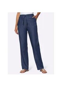 Bequeme Jeans Classic Basics, Damen, Gr. 21, Kurzgr&ouml;&szlig;en, blau (blau, stone, washed), 100% Baumwolle, unifarben, lang, Jeans