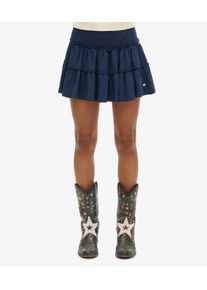 Superdry Damen Gestufter Jersey-minirock Marineblau - Gr&ouml;&szlig;e: 40 2123833000119ZRN019