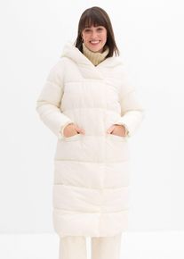 bonprix Oversize Steppmantel, wei&szlig;, Gr.40, Stylischer, dick wattierter oversized Mantel mit Kapuze