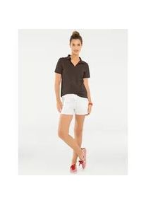 Poloshirt Heine "Poloshirt", Damen, Gr. 40, braun, 95% Baumwolle, 5% Elasthan, unifarben, Shirts