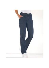 Schlupfjeans Classic Basics, Damen, Gr. 48, Normalgr&ouml;&szlig;en, blau (blau, stone, washed), 100% Baumwolle, unifarben, lang, Jeans Schlupfjeans