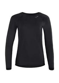 Langarmshirt WINSHAPE "AET118LS", Damen, Gr. L, schwarz, 85% Polyester, 15% Elasthan, Rundhals, Shirts Langarmshirt, Functional Light and Soft Long Sleeve Top