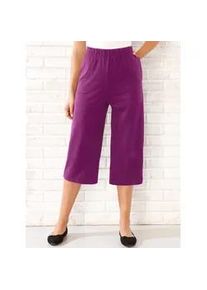 Caprihose, Herren, Gr. 54, Normalgr&ouml;&szlig;en, lila (beere), 100% Baumwolle, unifarben, kurz, Hosen Caprihose