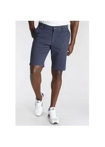 Chinoshorts DELMAO, Herren, Gr. 38, N-Gr, blau (marine), Obermaterial: 98% Baumwolle, 2% Elasthan, unifarben, normal kniefrei, Hosen Chinoshorts, mit Details