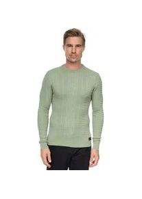 Strickpullover Rusty Neal, Herren, Gr. S, gr&uuml;n (mint), 50% Polyacryl, 50% Baumwolle, unifarben, normal, Rundhals, Pullover Strickpullover, mit modernem Strickmuster