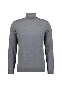Rundhalspullover Ragman, Herren, Gr. 58, grau (mittelgrau), 95% Baumwolle 5% Cashmere, hoch geschlossener Ausschnitt, Pullover Rundhalspullover