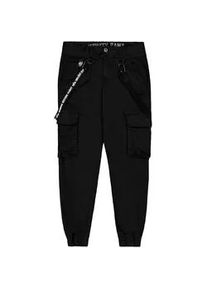 Cargohose Alpha Industries "Utility Pant", Herren, Gr. 31, Normalgr&ouml;&szlig;en, schwarz, Obermaterial: 98% Baumwolle, 2% Elastan; Futter: 100% Baumwolle, Hosen Cargohose