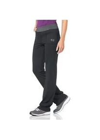H.I.S. Leggings H.I.S "aus recyceltem Material", Damen, Gr. 46, N-Gr, schwarz (schwarz n, gr (hose aus best&auml;ndigem material)), Obermaterial: 88% Polyester, 12% Elasthan, bootcut fit lang, Hosen Weite Hose, Bund mit Wickeloptik, Topseller