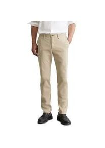 Marc O'Polo Chinohose MARC O'POLO "aus Bio-Baumwoll-Twill", Herren, Gr. 32/36, L&auml;nge 36, beige (soybean), Obermaterial: 97% Baumwolle, 3% Elasthan, unifarben, slim fit normal, Hosen Chinohose