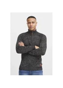 Troyer Blend "BHDanovan", Herren, Gr. M, schwarz, Feinstrick, 50% Baumwolle, 50% Polyacryl, regular fit, ohne Ausschnitt, Raglan&auml;rmel, Pullover Troyer, Strickpullover in MeLange-Optik