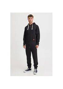 Overall Blend "BHSalinho", Herren, Gr. XXL, US-Gr&ouml;&szlig;en, schwarz, Sweatware, 60% Baumwolle, 40% Polyester, unifarben, regular fit lang, ohne Ausschnitt, Overalls Overall, Overall mit Fleece-Kapuze