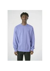 Sweatshirt Cleptomanicx "Ligull Boxy", Herren, Gr. XL, lila, 100% Baumwolle, bestickt, normal, Rundhals, Sweatshirts Sweatshirt, mit kleiner M&ouml;wenstickerei