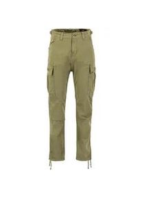Cargohose Alpha Industries "Squad Pant", Herren, Gr. 34, Normalgr&ouml;&szlig;en, gr&uuml;n (olive), Obermaterial: 98% Baumwolle, 2% Elastan; Futter: 100% Baumwolle, Hosen Cargohose
