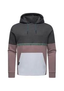 Hoodie Ragwear "Blocky Hoody", Herren, Gr. XXXL (58), schwarz, Sweatware, Obermaterial: 70% Baumwolle, 30% Polyester, Basic, l&auml;ssig geschnitten h&uuml;ftbedeckend, hoch geschlossener Ausschnitt, &Auml;rmel ohne &Auml;rmelschlitz B&uuml;ndchen, Sweatshirts Hoodie, Sportlicher Herren Kapuzenpullover mit Blockstreifen