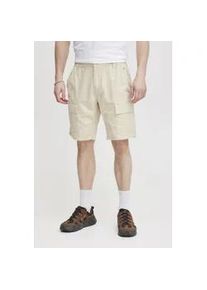 Shorts Blend "BHWoven", Herren, Gr. L, US-Gr&ouml;&szlig;en, grau (oyster gray), 51% Leinen, 49% Baumwolle, unifarben, regular fit kniefrei, Hosen Shorts, Casual Shorts aus Leinenmix