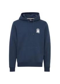 Kapuzenpullover Blend "BHSweatshirt", Herren, Gr. L, blau (marineblaus), Sweatware, 50% Baumwolle, 50% Polyester, bedruckt, regular fit normal, ohne Ausschnitt, eingesetzt, Pullover Kapuzenpullover, L&auml;ssiger Hoodie mit R&uuml;ckenprint und Kapuze