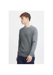 Rundhalspullover Blend "BHGandolf", Herren, Gr. 3XL, blau (ensign blau), Feinstrick, 100% Baumwolle, regular fit, Rundhals, Raglan&auml;rmel, Pullover Rundhalspullover, Strickpullover mit farblich abgesetzten Akzenten